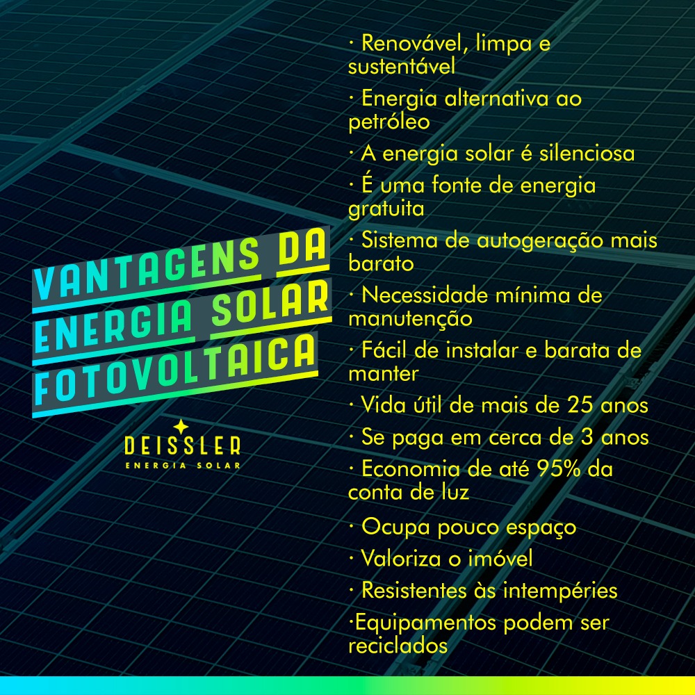 Vantagens Da Energia Solar Fotovoltaica Deissler