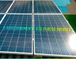 O posicionamento das placas solares